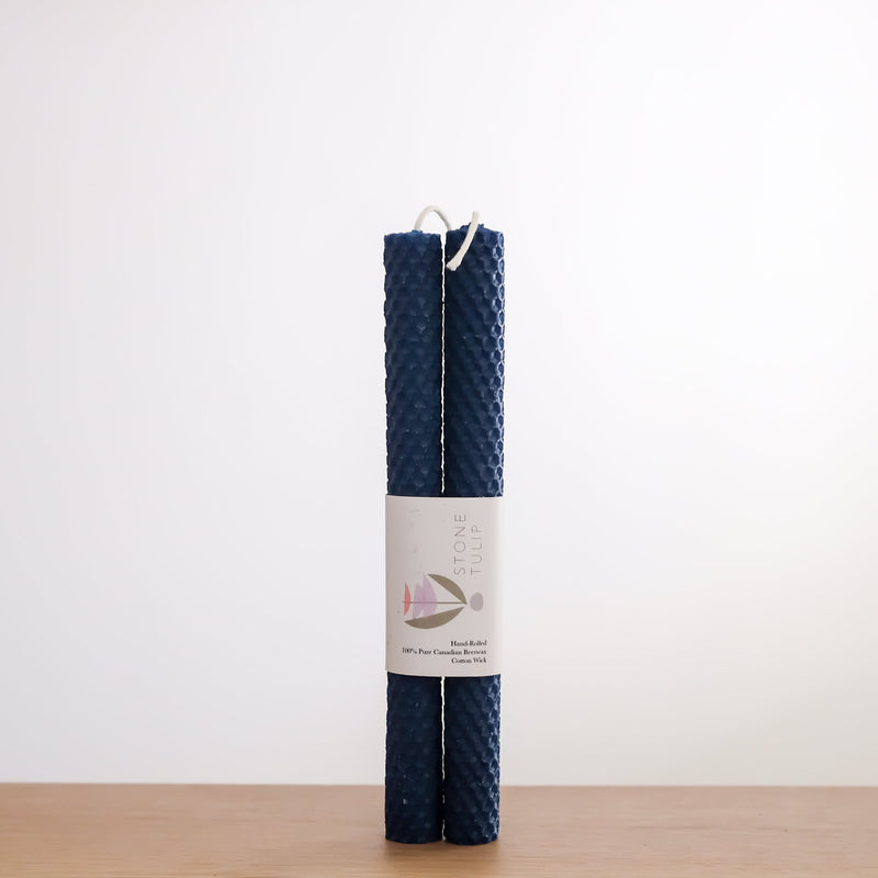 Beeswax Hand-rolled Candle 9"
